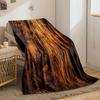Swirling and wavy wood grain pattern with rich brown and amber tones. for all seasons blanket lunch break throw gift