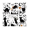 6 Sheets Creative Halloween Window Stickers PVC Black Cat Static Sticker Removable DIY Electrostatic Glass Decal