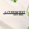 Vintage Custom Metal Name Sign Family Last Name Personalized Wall Art Home Decor
