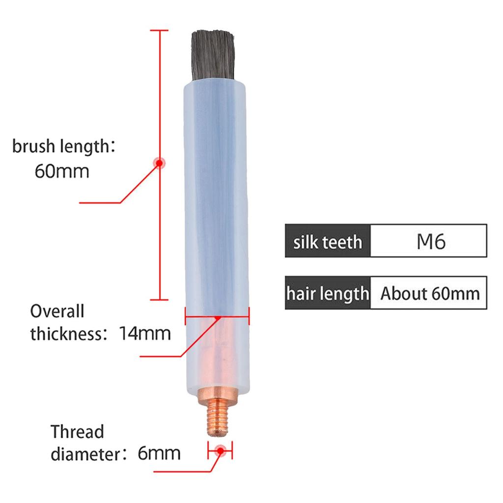 Copper Brush M10 M6 MAG Pickling Remove Temper Color