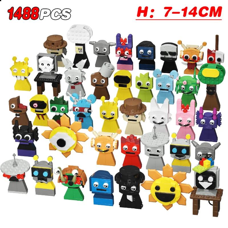 New I Sprunki Figures Building Blocks Dark Horror Sprunki Toy Set Simon Wenda Figure Construction Toy Xmas Easter Gift