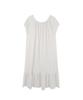 High School Disco Dot Pocket Long Dress_White