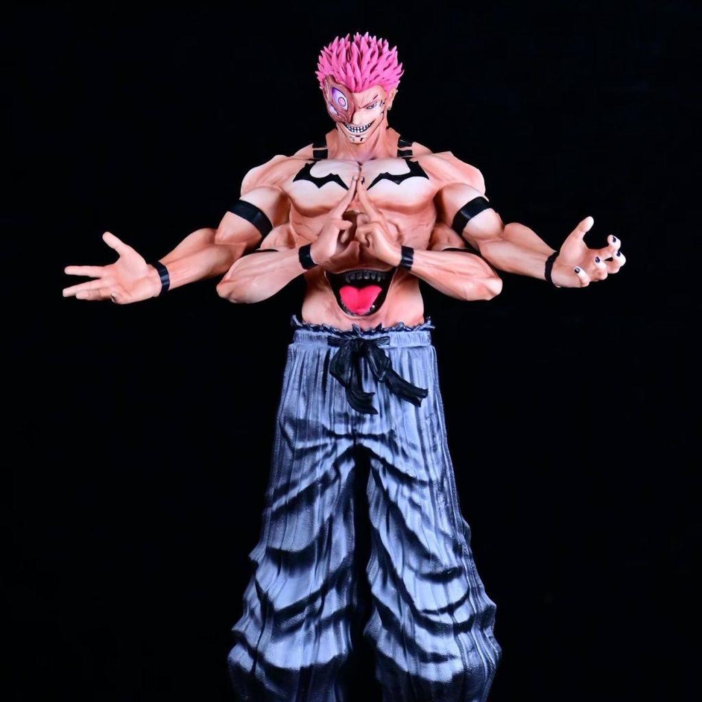 31Cm The King Of Curses Sukuna Anime Figure Action Figures Static Statue Desktop Ornament Model Display Plaything Collectble Gifts