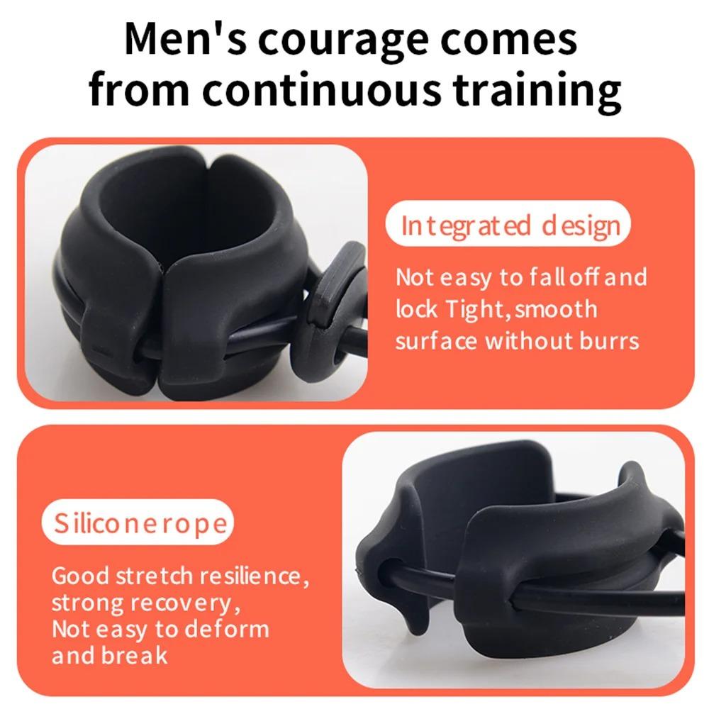 Sex Toys Metal Penis Trainers with Adjustable Cock Ring Heavy Weight Penis Trainer Device For Adult Toys Men Cock Rings