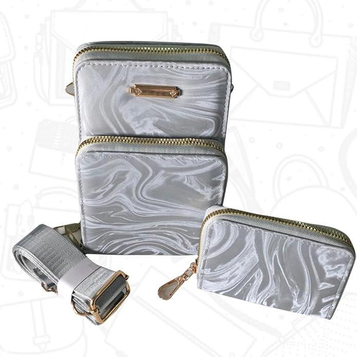 RSINC Damen Handy Umhängetasche 2 Hauptfächer 3 Taschen & 4 Kartenfächer B0DST5KJS3