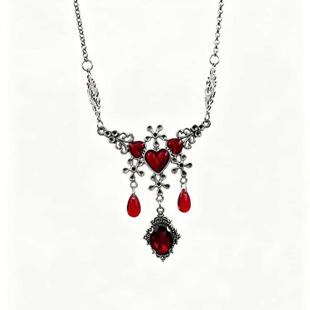 Gothic Elf Necklace Pendant With Geometric Design For Party Wear