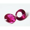 1 Ct Diamond Cut Loose Gemstone Pair Natural Mogok Ruby Red Round CERTIFIED MQ-844