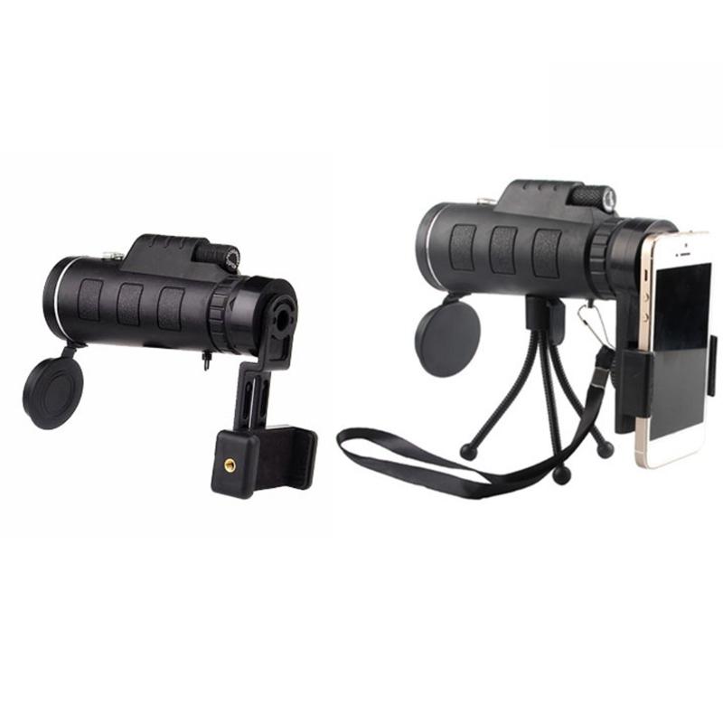 Monocular Telescope 40X60 High Power HD Monocular with Smartphone Holder & Tripod Waterproof Monocular for Bird Watching