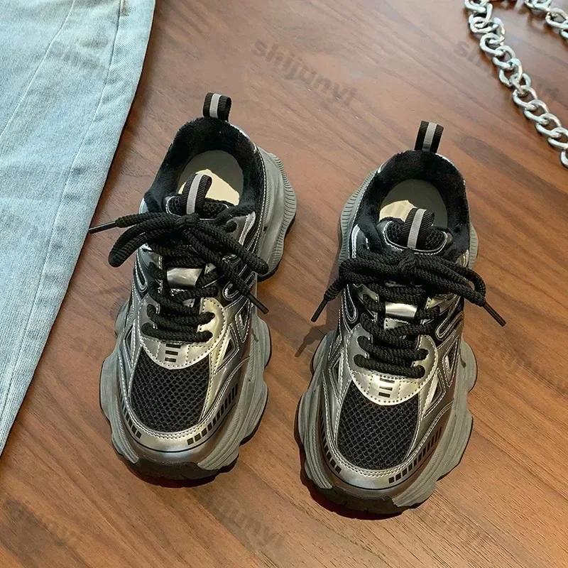 Fashion Fashion Platform Sneakers for Women Casual Non Slip Thick Sole Sports Shoes Woman Comfortable Casual Sports Shoes Zapatos Mujer