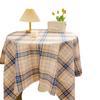 Plaid Tablecloth Girl Heart Round Table Tablecloth Dustproof Dining Table Cloth Coffee Table Mat Spread Cloth