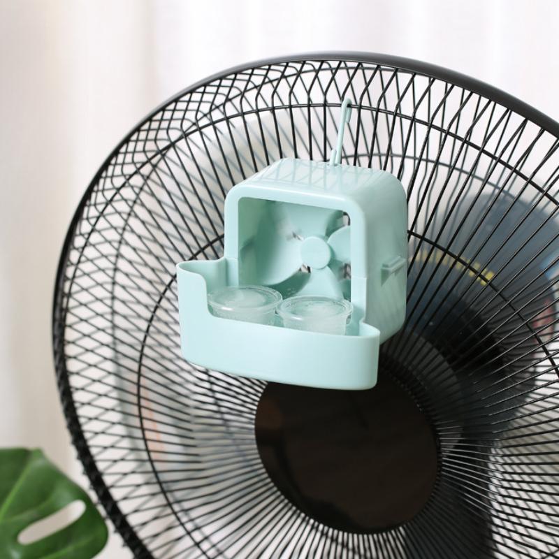 Electric Fan Cooling Storage Box Hanging Fan Cooling Tool With 4 Cup Household Cooling Box Fan Cooler Refrigeration Accessories