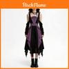 Gotisches Märchenkleid für Damen aus Polyesterstoff für Bühne und Halloween-Cosplay