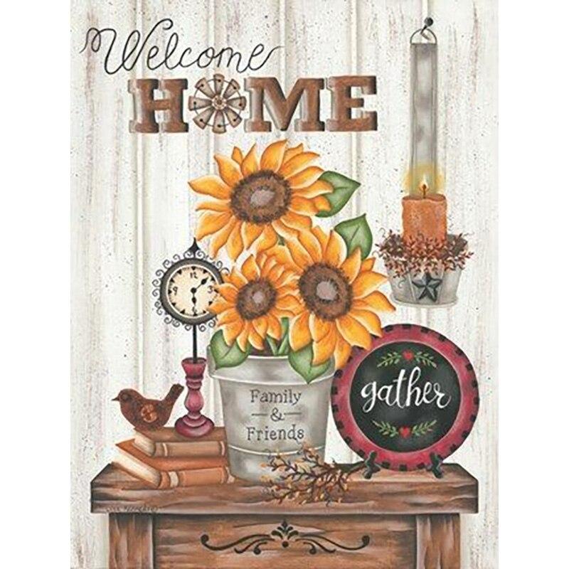 Pictură cu diamant complet 5D Poză ciudată Broderie cu diamante DIY Mozaic cu diamante Seturi cu punct de cruce Cadou pentru decorarea casei