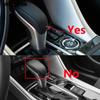 Interior Accessories For Mitsubishi Eclipse Cross 2017- 2024 2025 Carbon Fiber Gear Shift Knob Head Cover Trim Car Styling