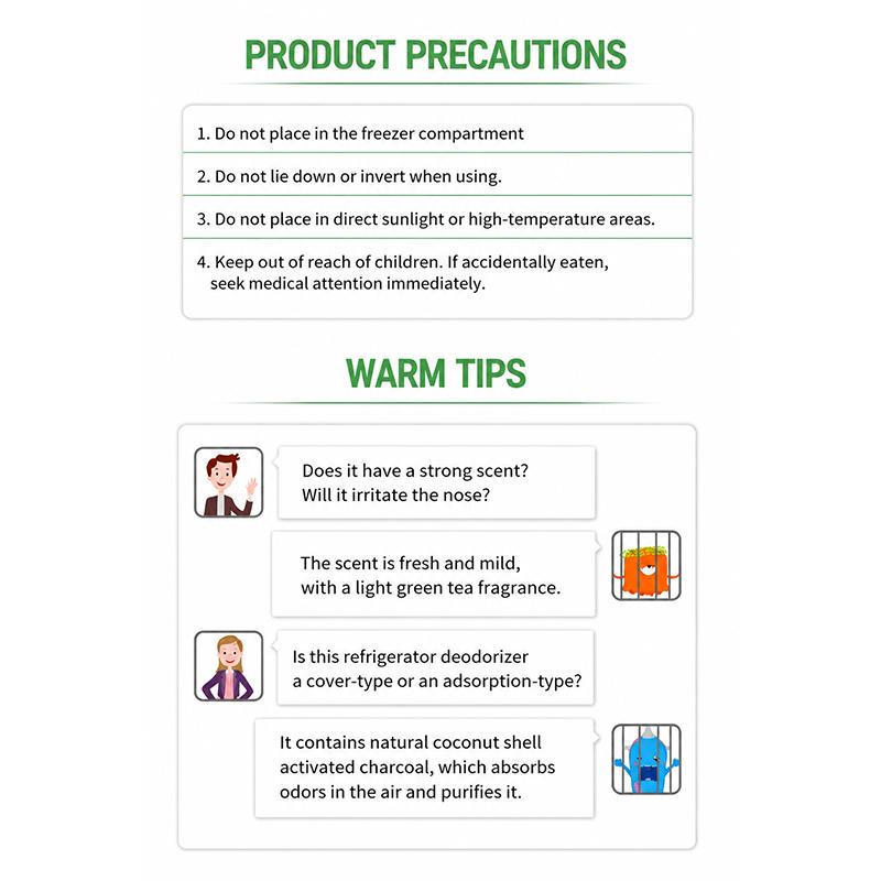 Hanging Refrigerator Deodorizer Box 99 Percent Antibacterial 24H Fast Odor Removal For Kitchen Keep Food Fresh Avoid Mixed Taste