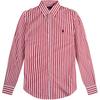 Polo FW24 Striped Small Pony Logo Embroidered Long Sleeve Shirt Men Shirts 710787320-003