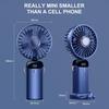 (blue) Portable Handheld Fan,Hanging Neck Fan 90° Adjustable USB Rechargeable 4000mAh Quiet Personal Fan with 5 Speeds