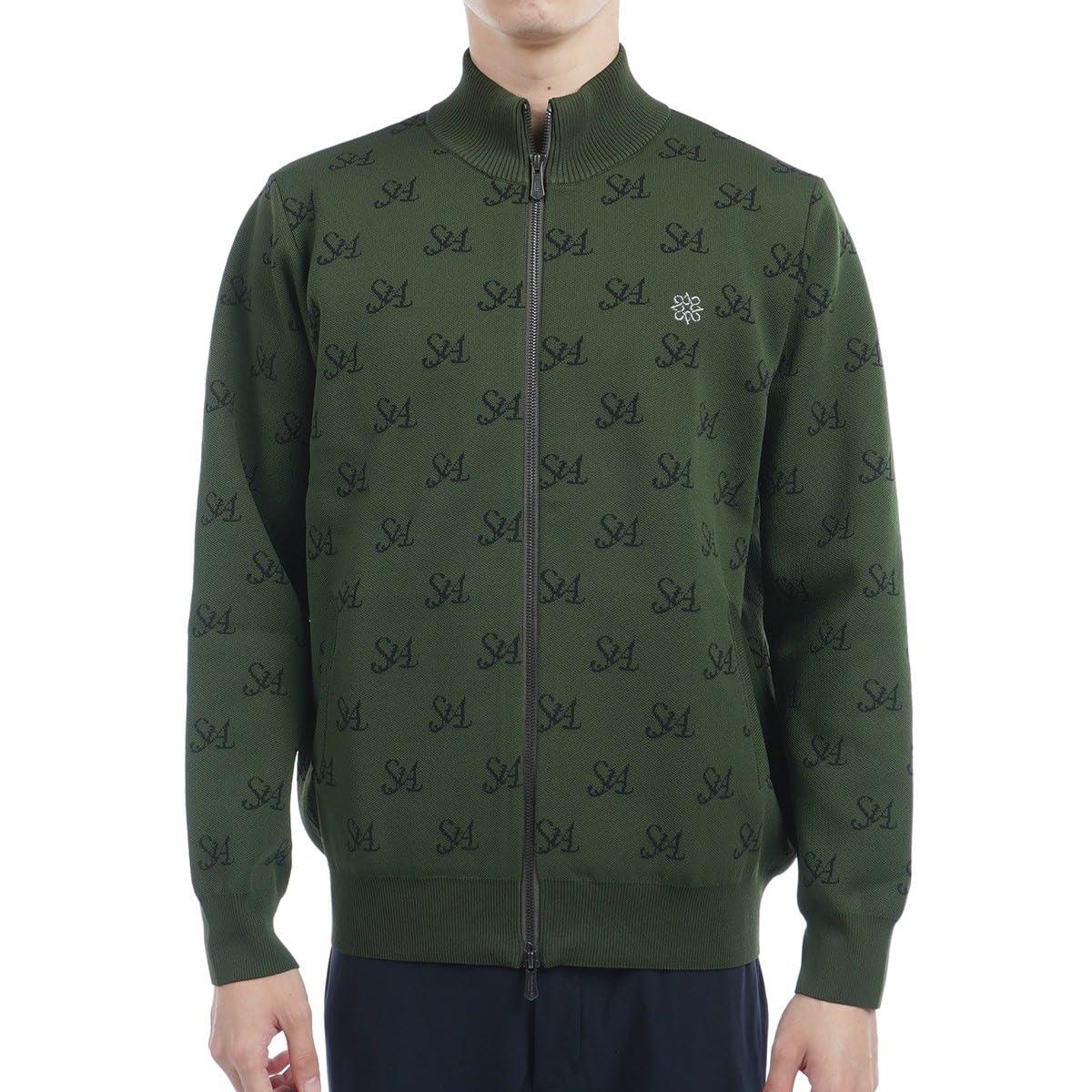 

long sleeve full zip knit blouson Golf outerwear LL [St. Andrews] Men s (thermal/stretch) / / 042-4272051 180_Khaki
