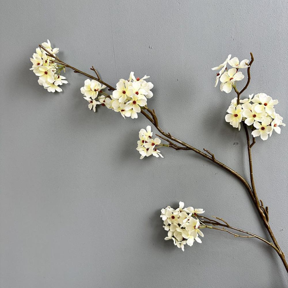Plastic Silk Pear Blossom 100cm Fake Plants Artificial Wintersweet Branches  Wedding Birthday Party