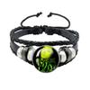Album BRAT Charli XCX Kreatives Schwarzes Seil Knopf Glas Cabochon Lederarmband Schmuck Charme Fans Geschenk
