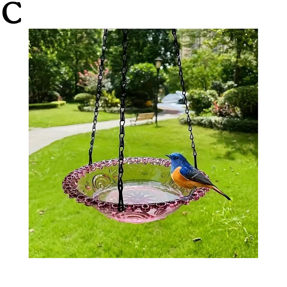 

Hanging Bird Bath Feeder Birdbath Fo Garden Outdoor Yard Farm Decor Humming Bird Feeder Tray for Bird Lovers Birdbath Bowl