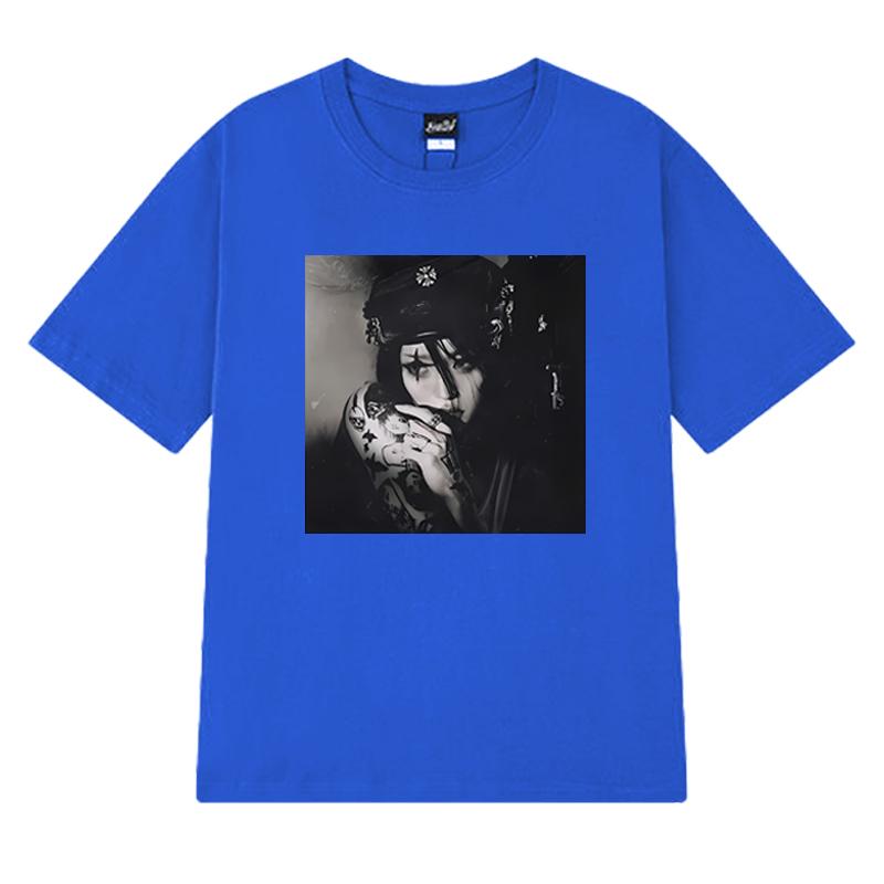 Horká zpěvačka YEULE Evangelic Girl Is A Gun Album Tričko Pánské Dámské vintage Oversized trička s krátkým rukávem Unisex 100% bavlna Topy