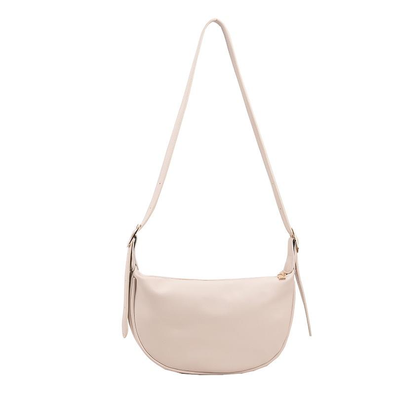 IELGY Women s retro soft leather large capacity slung jiaozi bag Joker fashion
