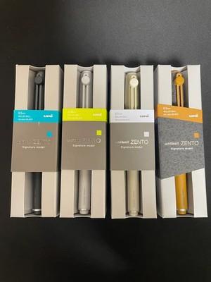 Mitsubishi uni-ball ZENTO Signature Set 4 (Silver BlackStone Brassgold) FS