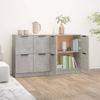 Sideboards 2 pcs Concrete Grey 60 x 30 x 70 cm Particleboard
