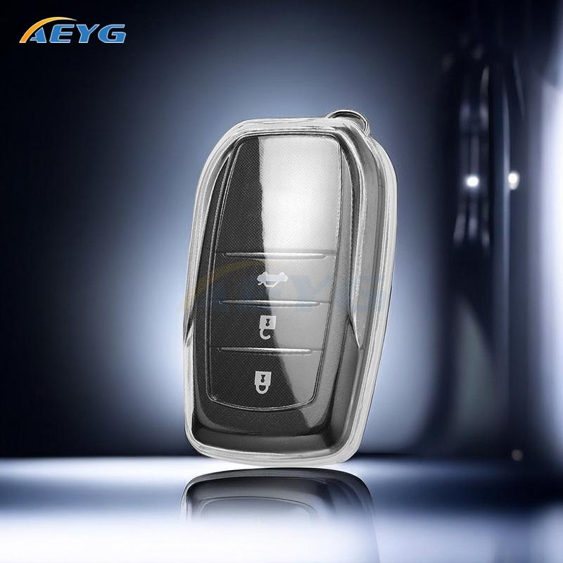 Car Key Case Shell For Toyota Corolla Se Camry 50 55 Tlc200 Yaris Land Cruiser Prado150 Rav4 Venza Sienna Keyless Keychain