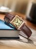 OFNS Women's Classic Luxury Retro Square Quartz Watch with Roman Numerals
