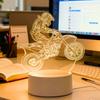 USB 3D leuchtendes Motorrad kreatives Nachtlicht, Heimdekoration Tischdekoration, Wohnzimmer- und Schlafzimmer-Dekorationslicht