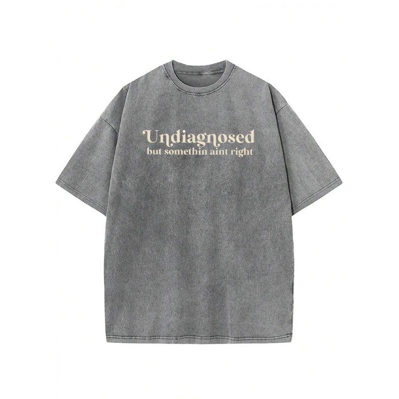 

European Size , Washed, Undiagnosed But Somewhat Mismatched Printed, Wax Printed Retro Fashion Brand, Suitable for Summer with A Certain Thickness S темно-серого