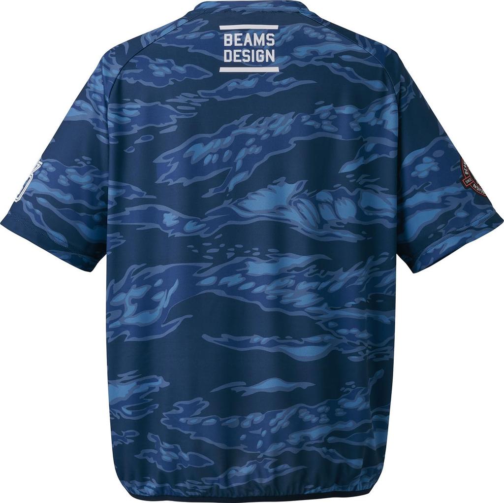 ZETT Baseball ZETT by BEAMS DESIGN Layer Navy Size BOT77606 Top, Shirt, (2900), M,