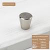 Home Decoration Silver Aluminum Single Hole Handle Modern Wardrobe Drawer Round Knob Kitchen Cabinet Furniture Small Door Handle