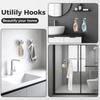 Stainless Steel Suction Hook for Bathroom Kitchen Adhesive Wall Hook Waterproof Rustproof