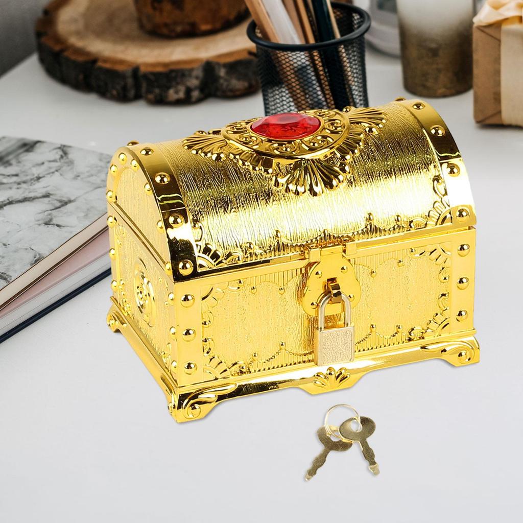 Pirate Treasure Box Props Pirate Chest Storage Box for Kids Adults Candy Cookies Boxes Wedding Themed Party Favors Decoration