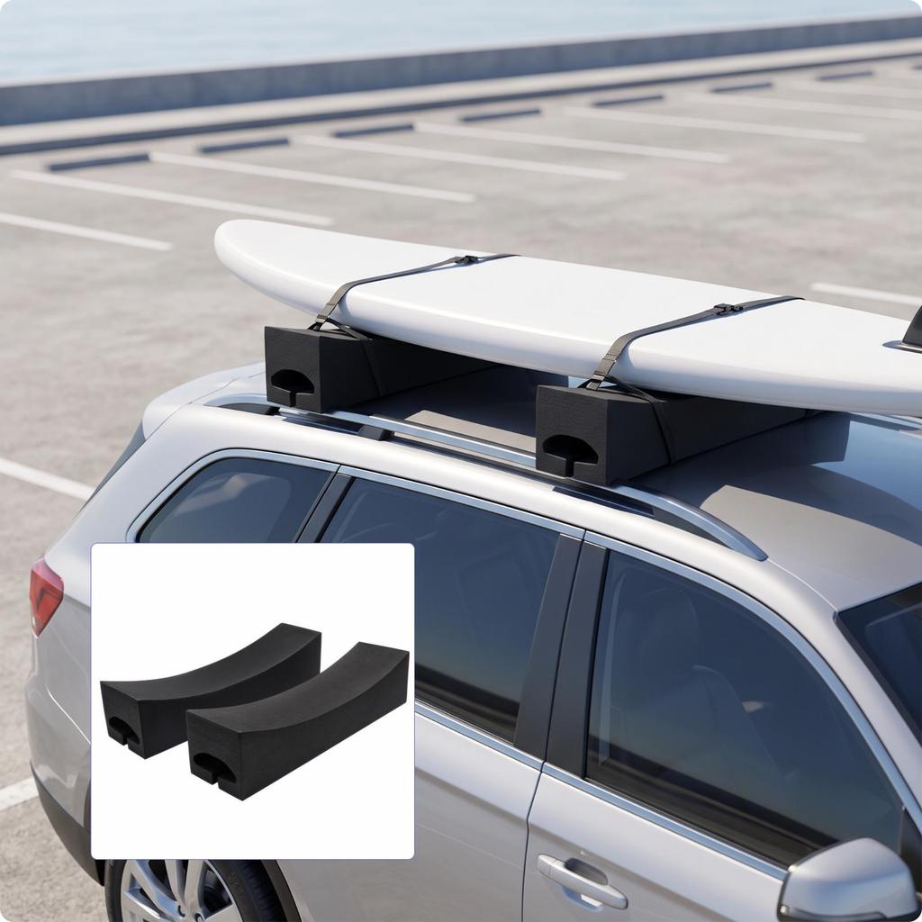 Soft Roof Rack Pads Universal Foam Compact for Surfers