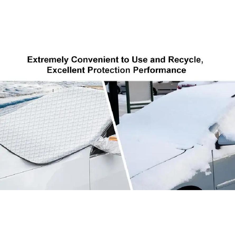 Winter Car Windshield Snow Cover Sun Shade Durable Ice Frost Rain Dust Guard Protector for All Season Weather Protection
