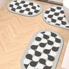 Soft Diatom Mud Non-Slip Bathroom Floor Mat Set - 3 Pieces