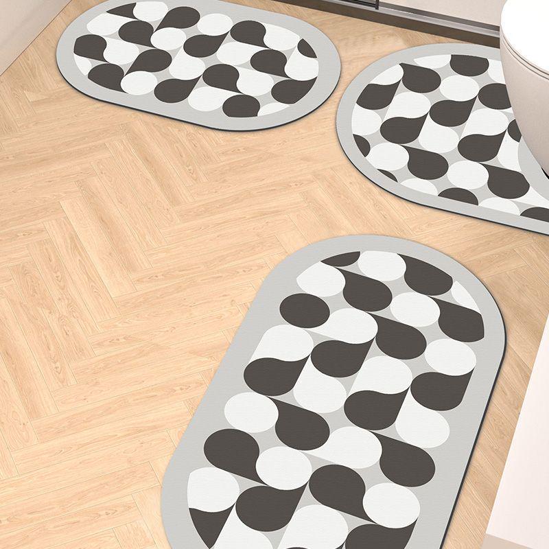 Soft Diatom Mud Non-Slip Bathroom Floor Mat Set - 3 Pieces