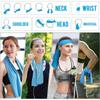 6 Pcs Sweat Cooling Towel For Neck And Face Ice Towel Sets Soft Breathable Chilly Towel Soft Breathable Microfiber For Yoga Sport Running Gym Workout