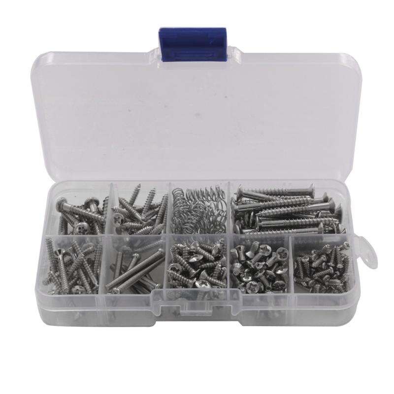 226Pcs Guitar Screw Kits (9 Types) with Springs for Electric Guitar Bridge, Neck Plate, Pickguard, Pickup, Switch, Tuner