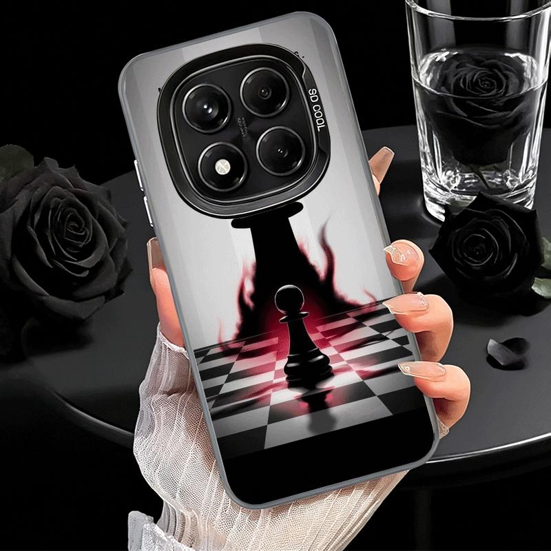 Tävlingsschackspel Stötsäkert Fodral för Telefon för Xiaomi Redmi Note 15 14 13 12 Pro Plus 11 11S 11T 5G Skydd Anti-fall Fundas