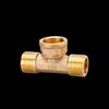 Brass Plumbing Tee Connector