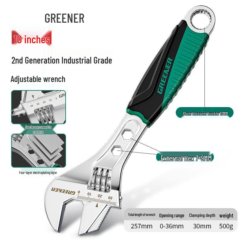 GREENER Multi-Functional Adjustable Wrench