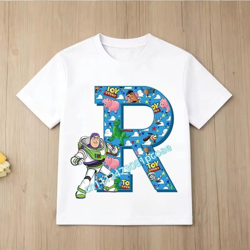 T-shirt Bambino Saetta McQueen Abbigliamento Bambini Numero Compleanno 1-9 Stampa Abbigliamento Bambini Abbigliamento Festa Top in Cotone Maglietta Cars