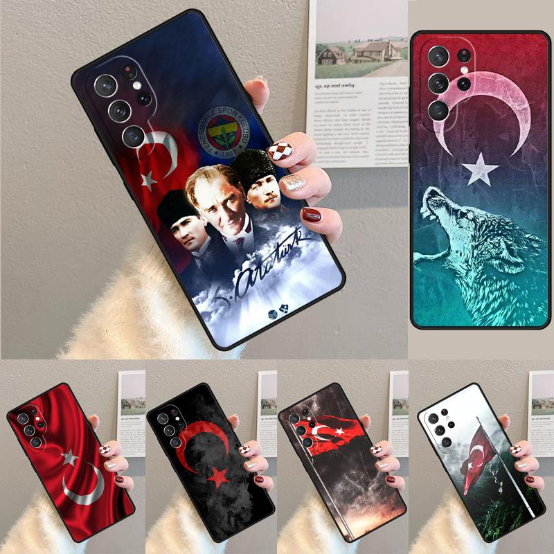 Turkei Turkey Ataturk Flag TPU Phone Case For Samsung Galaxy note 10 pro S26 S25 S24 S23 S22 Ultra Plus S21 FE S20 Cover