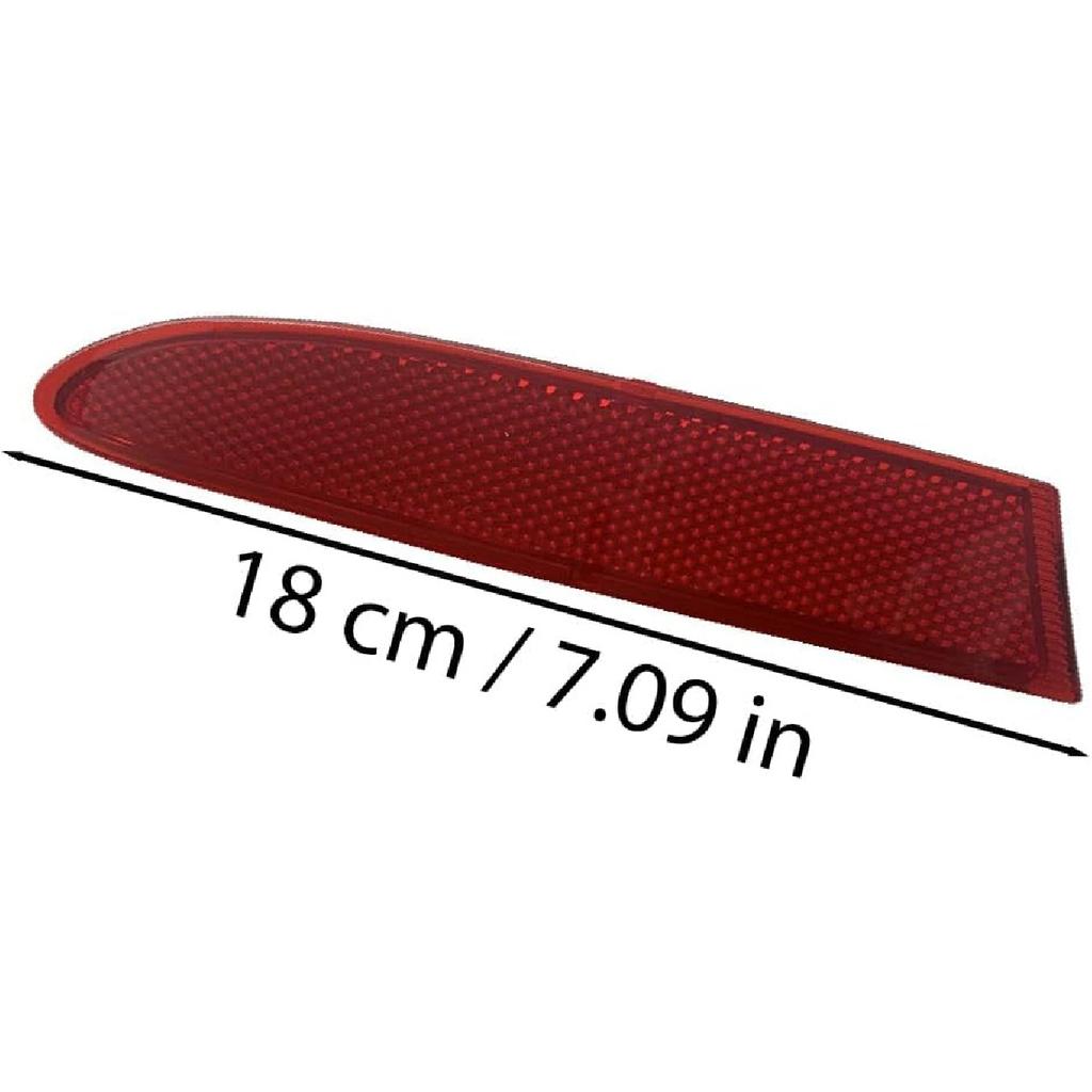 Riloer 1 pc 63147217315, Rear Bumper Reflector, Compatible with BMW X3 F25 2011-2014, Rear Bumper Reflectors with Red Lens, Rear Left