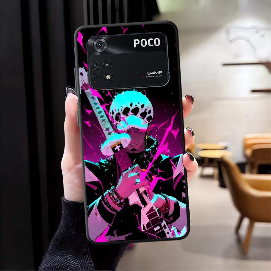 

Чехол для телефона Funda для Xiaomi Poco M3 M4 Pro C65 F3 F4 F5 C50 C51 M5 X3 X4 X5 One Piece Аниме Poco M5s